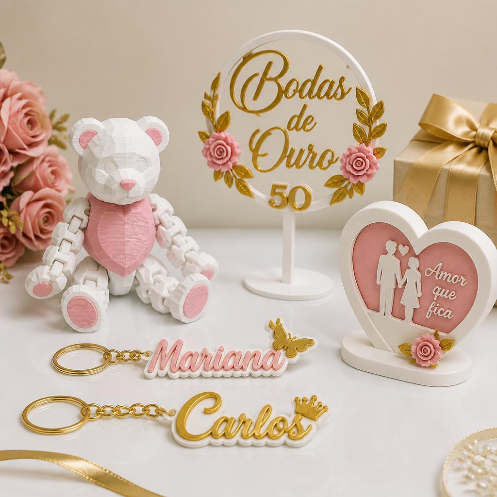 Exemplo de peça 3D — Presentes